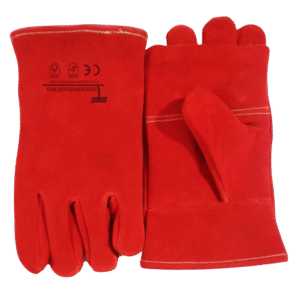 Red Heat Resistance Welding Gloves Wrist Length (IT-121)