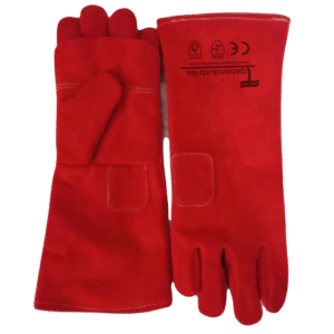 Red Heat Resistance Gloves Elbow Length (IT-122)