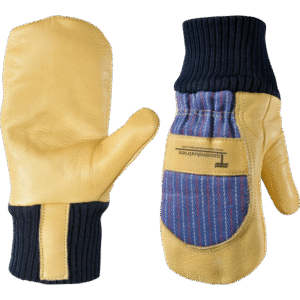 Deerskin Sherpa Lined SlipOn Wrist Mitten (IT-214)